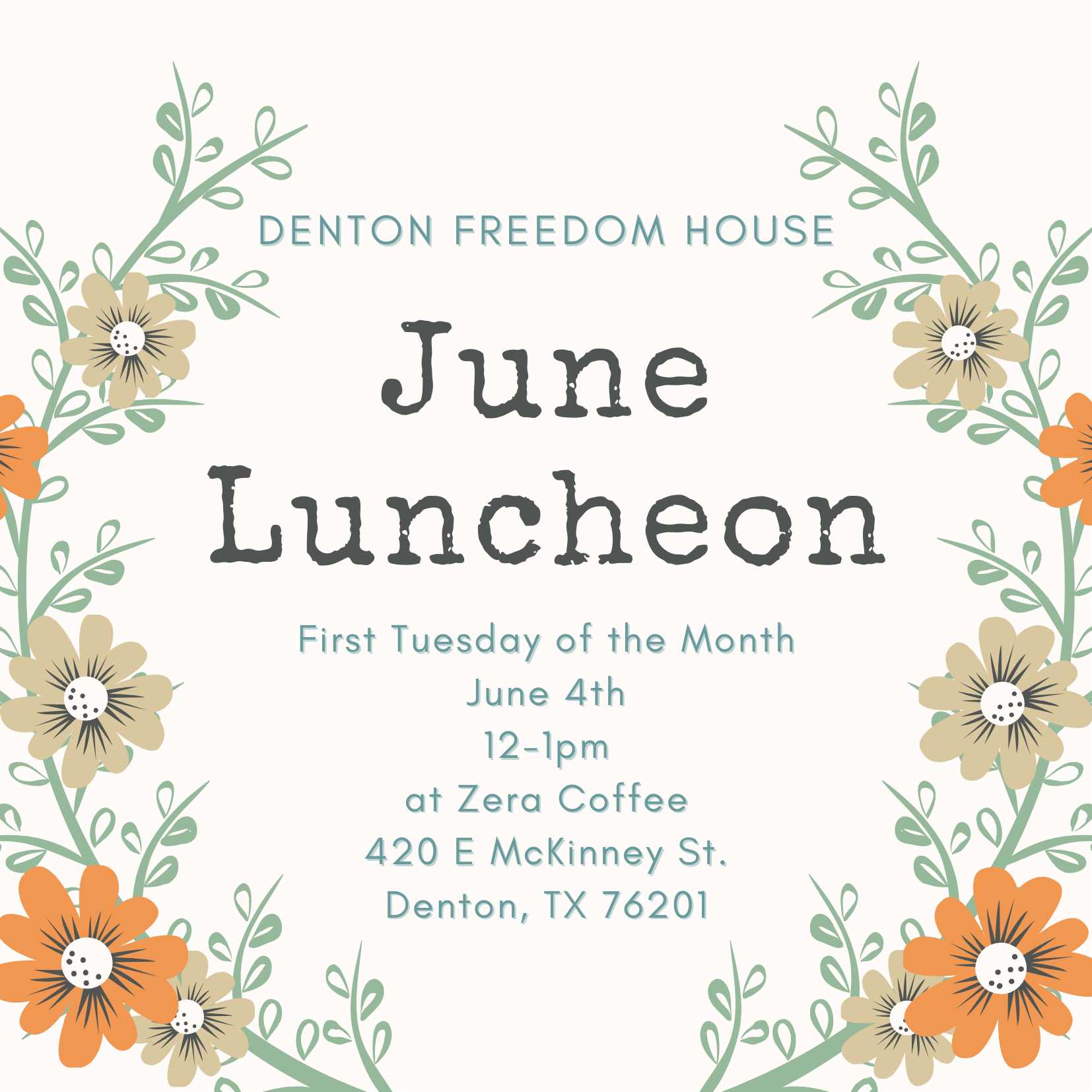 DFH First Tuesday Luncheon